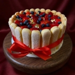 Strawberry Charlotte Cake 24 CM